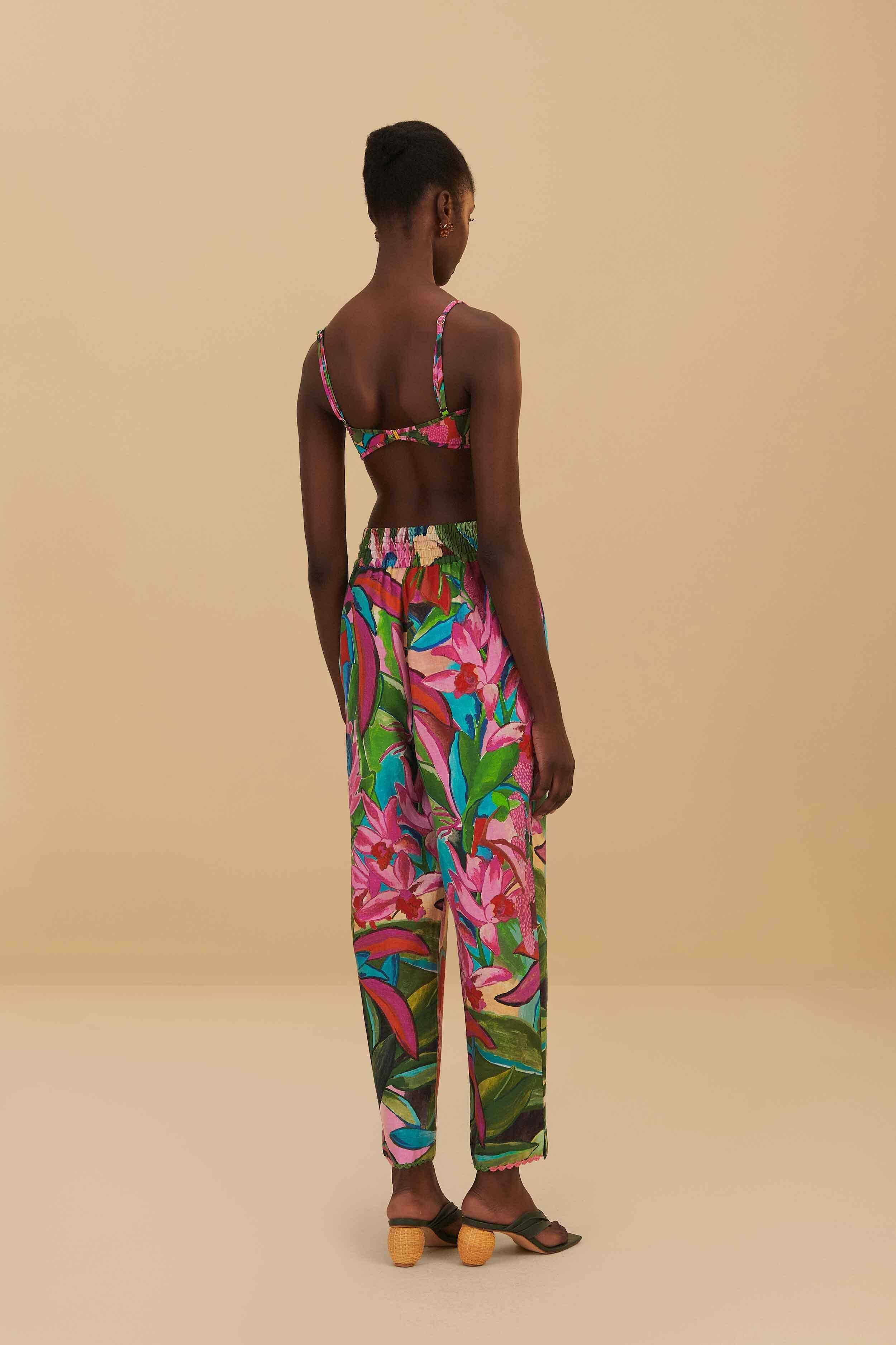 Jardin De Reve Pants, JARDIN DE REVE MULTICOLOR / L Product Image