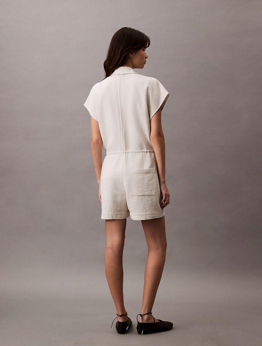 Cotton Viscose Gauze Romper Product Image