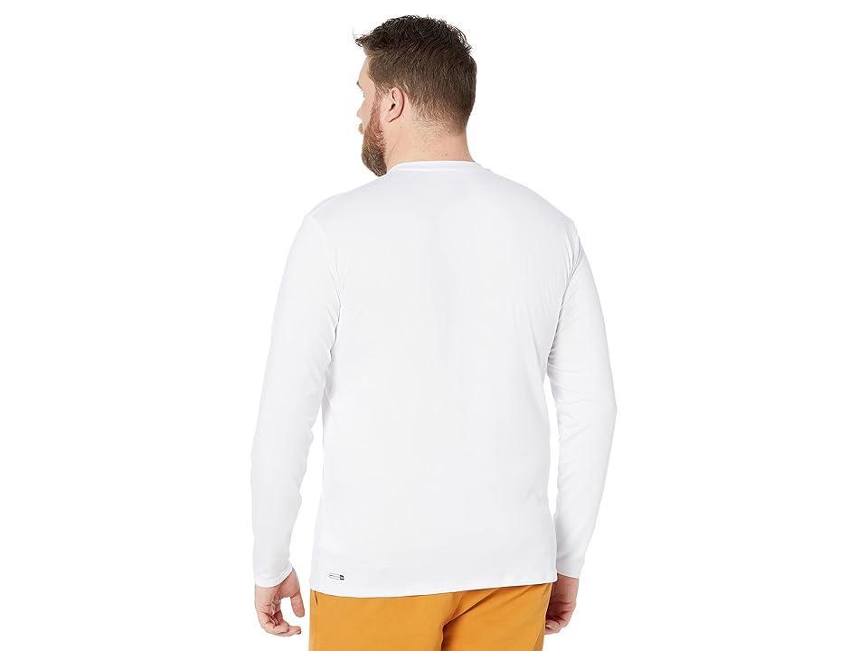 Quiksilver Solid Streak Long Sleeve Surf Tee (White 2) Men's Swimwear Product Image