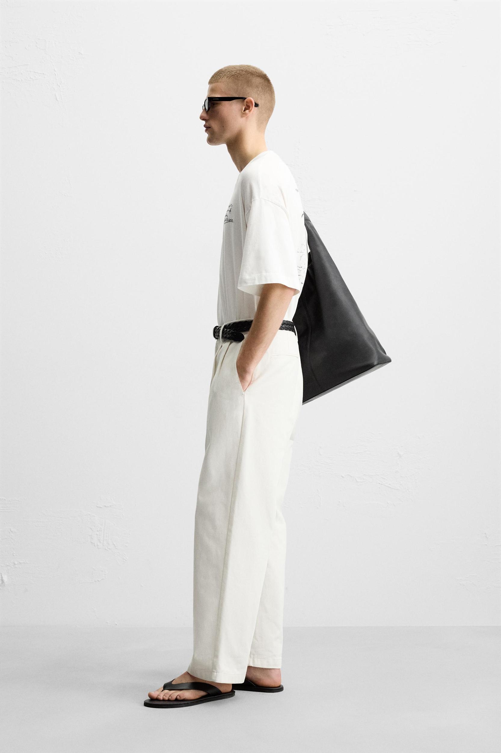 EMBROIDERED TEXT T-SHIRT Product Image