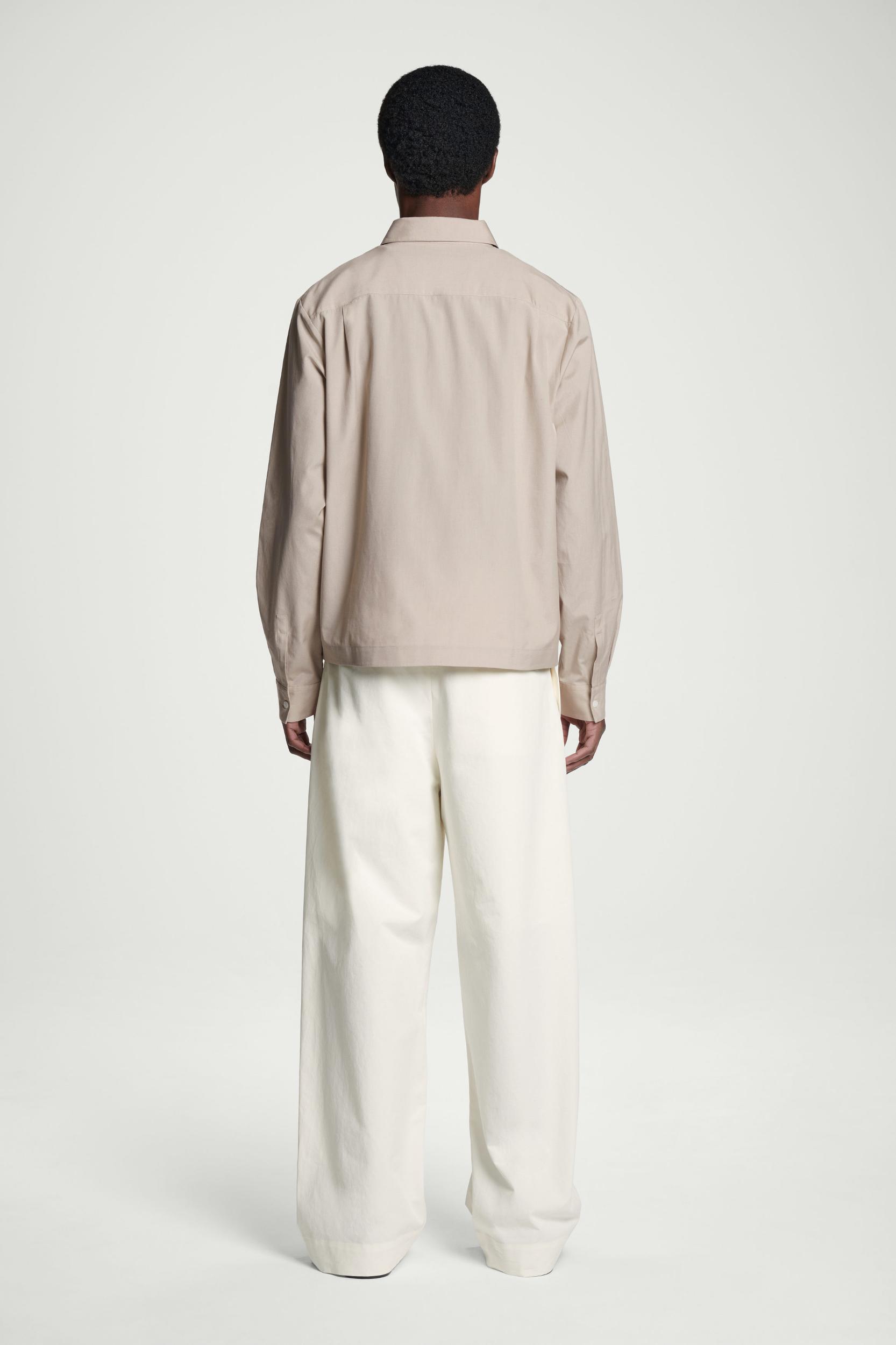 ZIPPED TWILL SHIRT Product Image