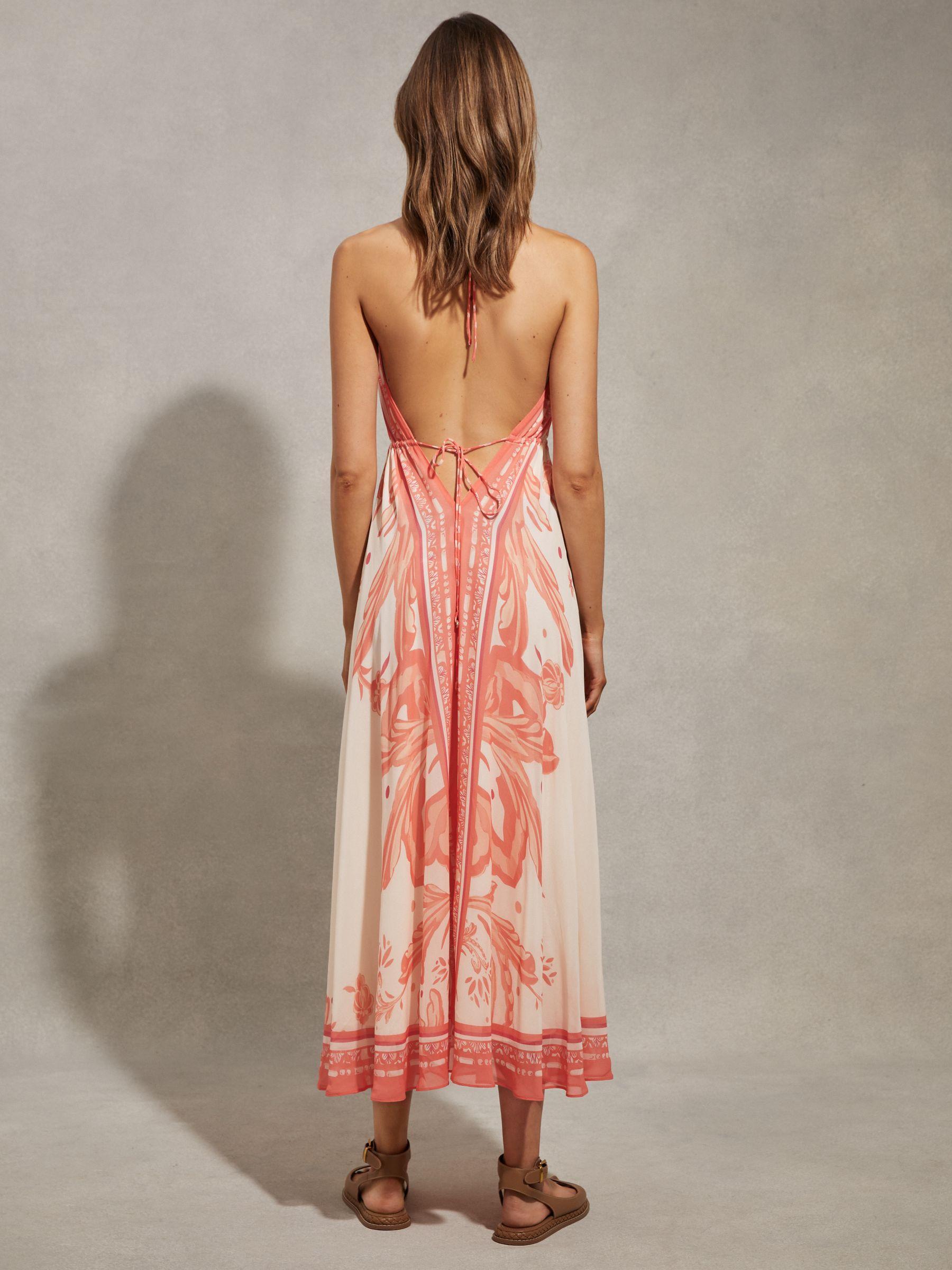 Petite Jersey Twist-Detail Midi Dress in Grey Product Image