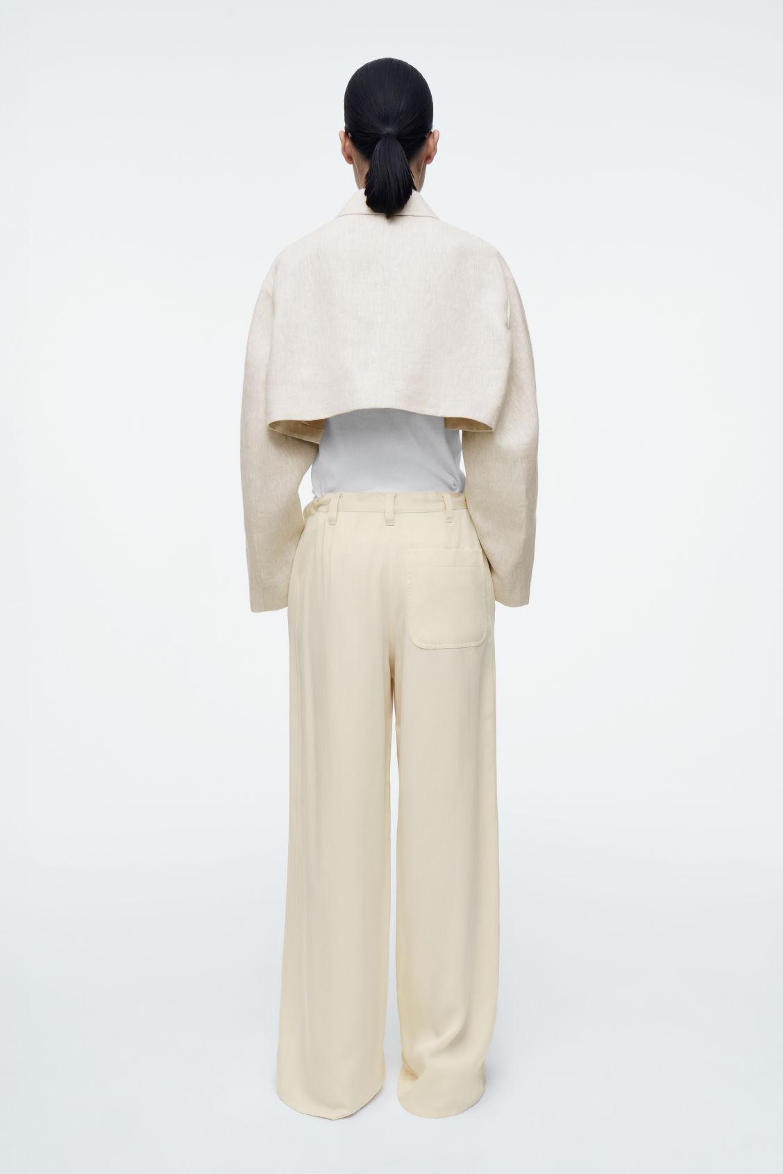 CROPPED LINEN JACKET Product Image