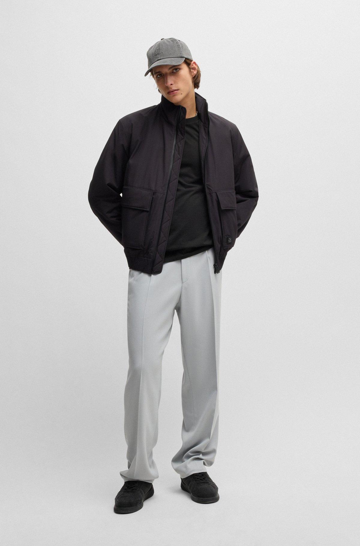 Cotton-jersey T-shirt with racing logo print Product Image