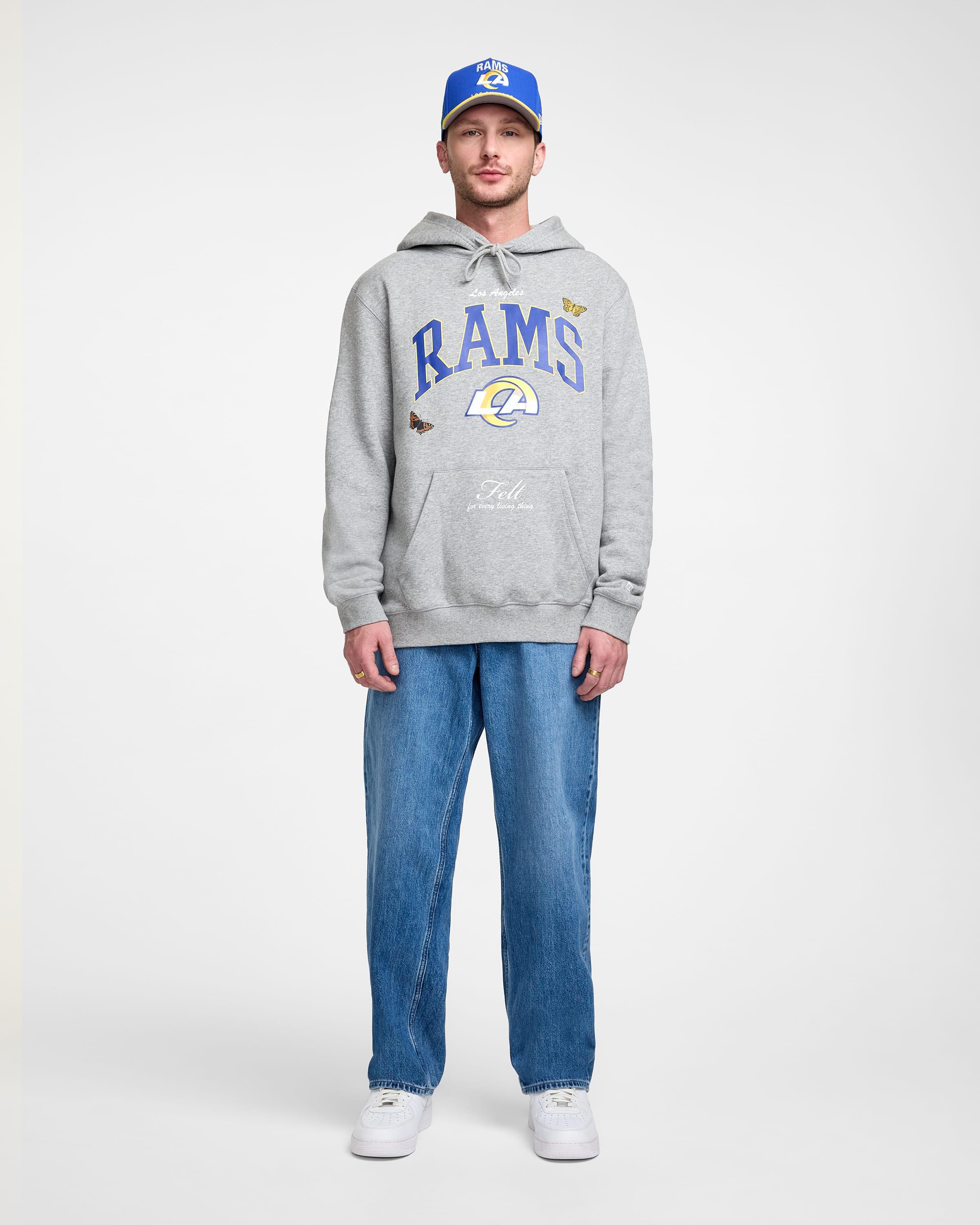 FELT x Los Angeles Rams Gray Hoodie Male Product Image