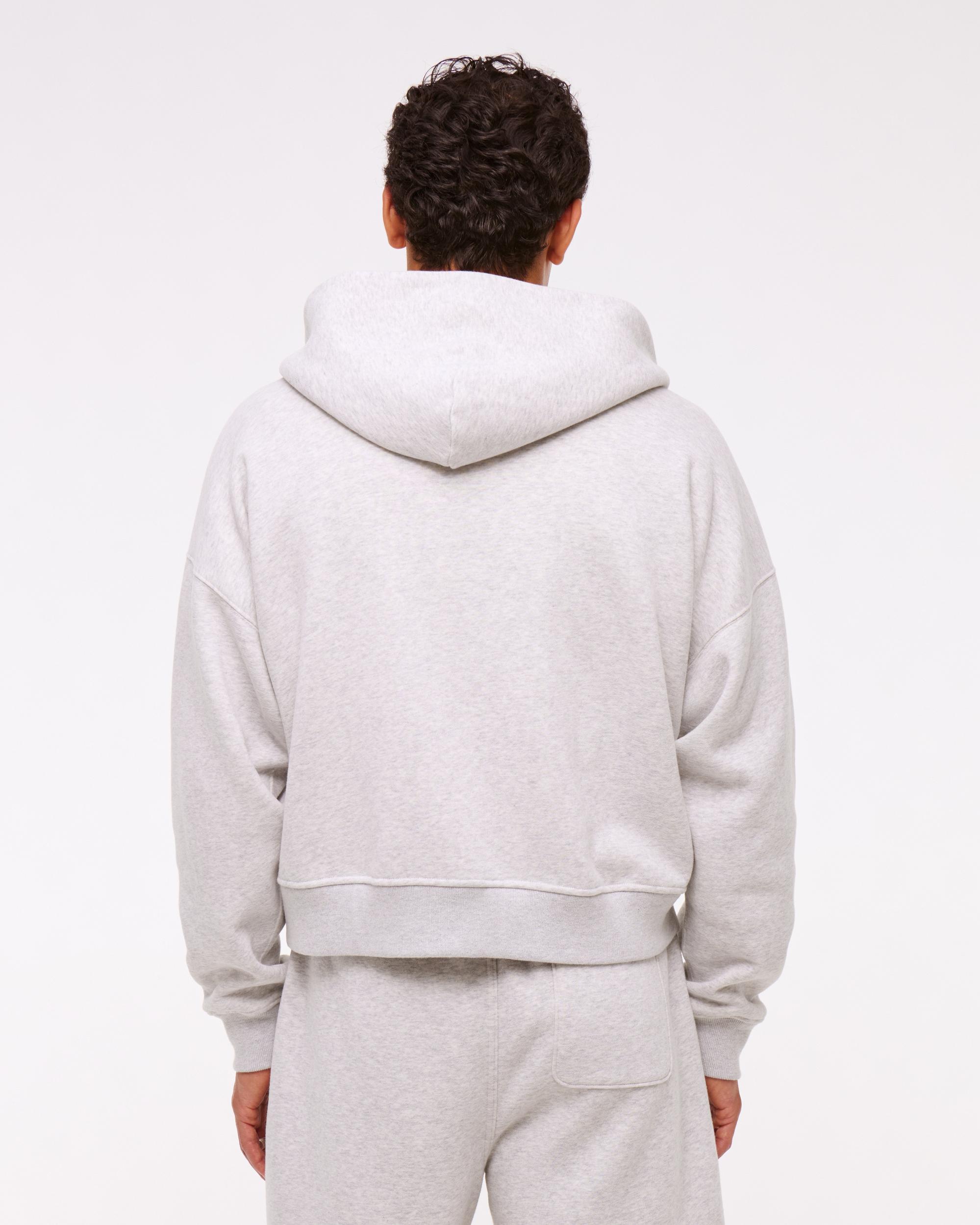 Cropped Essential Full-Zip Hoodie Product Image