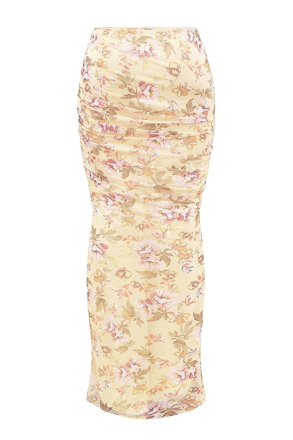 Hallie  honeyflower print strapless corset with neck scarf Product Image