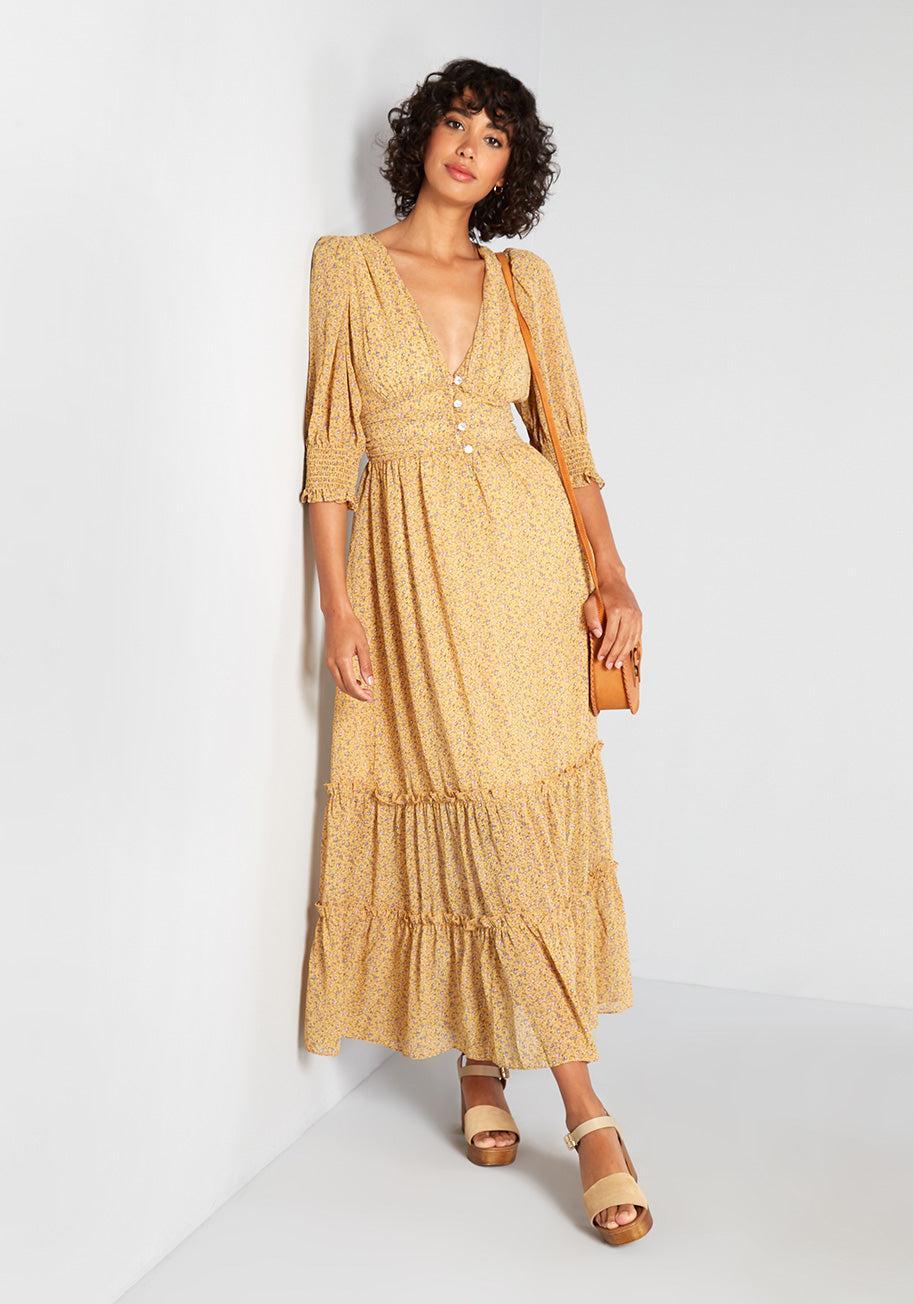 The Golden Hour Maxi Dress Product Image