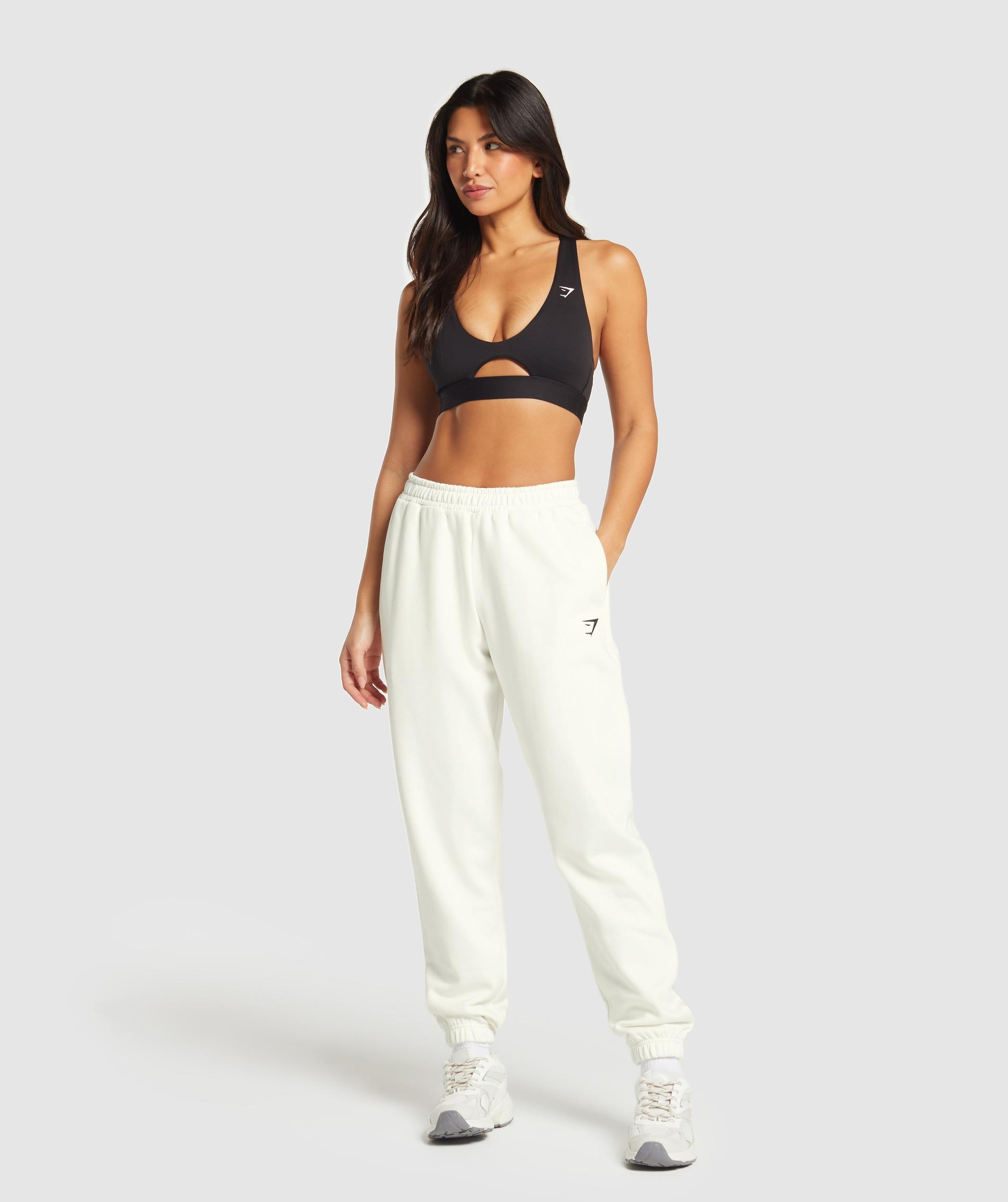Gymshark Training Fleece Joggers - Soft White Female Product Image