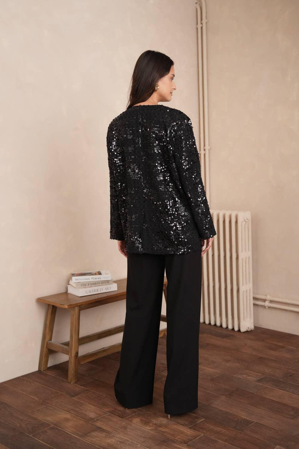 2-in-1 Sequin Vest Jacket Product Image