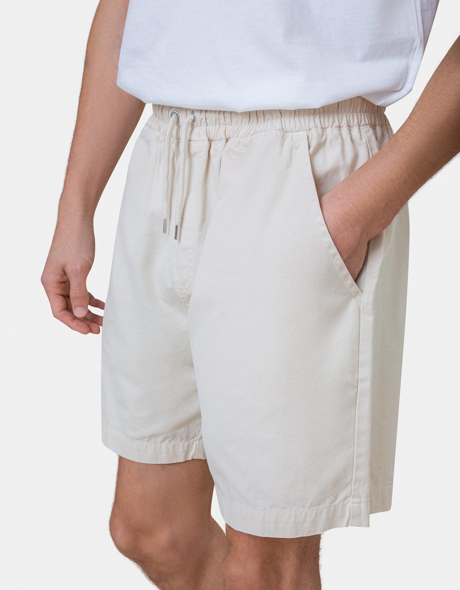 Organic Twill Shorts - Optical White Product Image