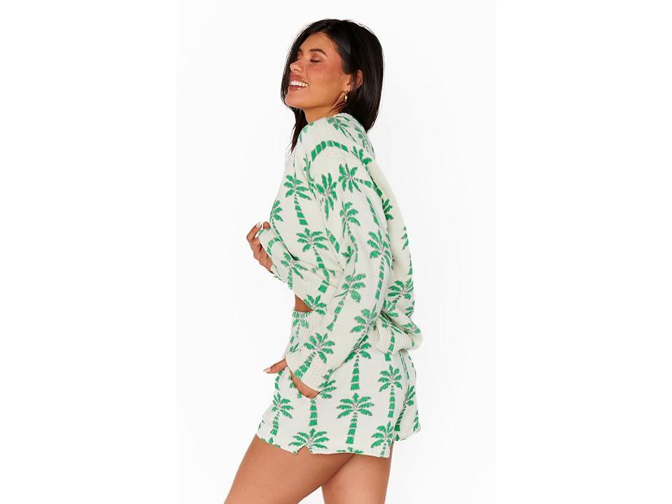 Show Me Your Mumu Boardwalk Shorts (Palm Knit) Women's Clothing Product Image