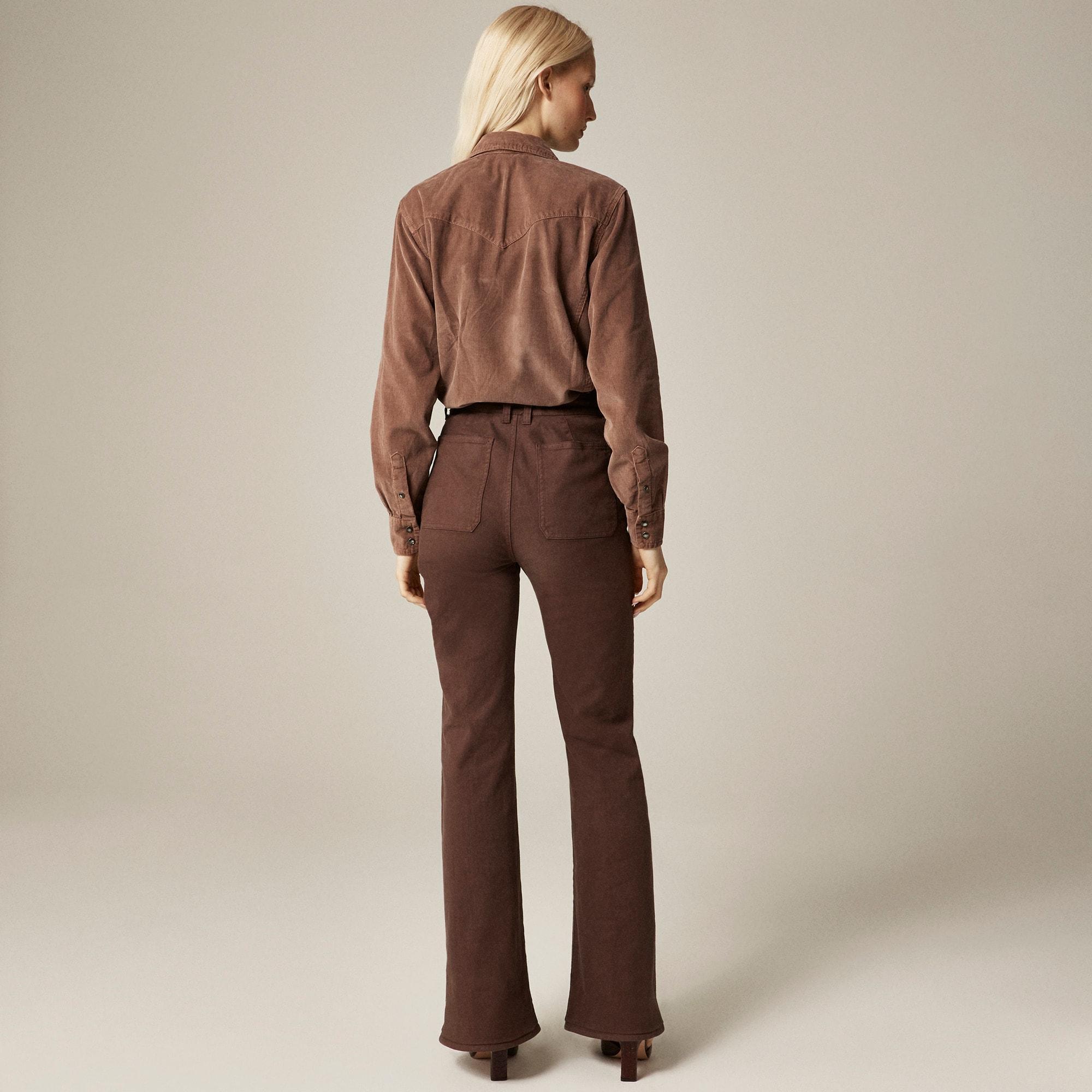 Vintage flare pant in washed twill Product Image