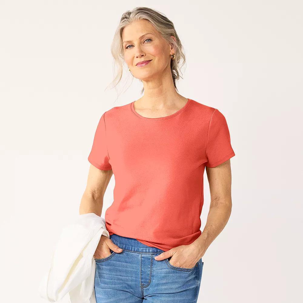 Women's Croft & Barrow® Essential Crewneck Tee,  Product Image