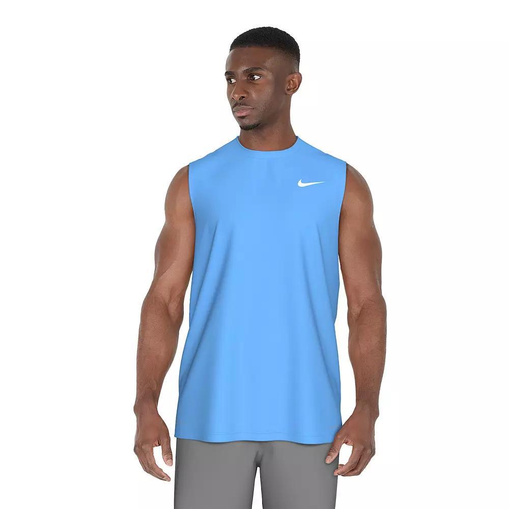 Men's Nike Dri-FIT UPF 40+ Essential Sleeveless Hydroguard Swim Tee, Size: XXL, University Blue Product Image