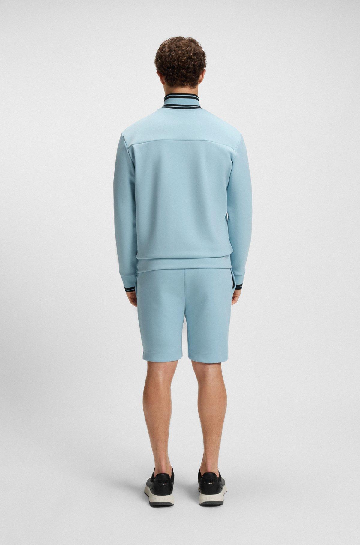 BOSS -  shorts with stripe details - Light Blue Product Image