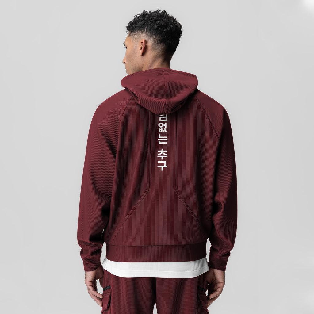 1019. Deltapeak® Oversized Hoodie - Crimson Product Image