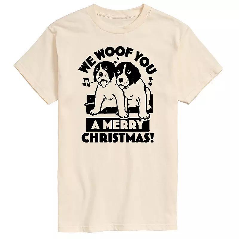 Men's We Woof You Merry Christmas Graphic Tee,  Product Image