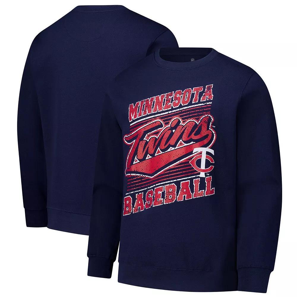 Men's Stitches Navy Minnesota Twins Pullover Sweatshirt, Size: Medium, Blue Product Image