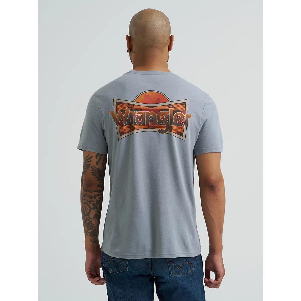 Men's Wrangler Southwestern Logo Graphic Hoodie in Jet Product Image