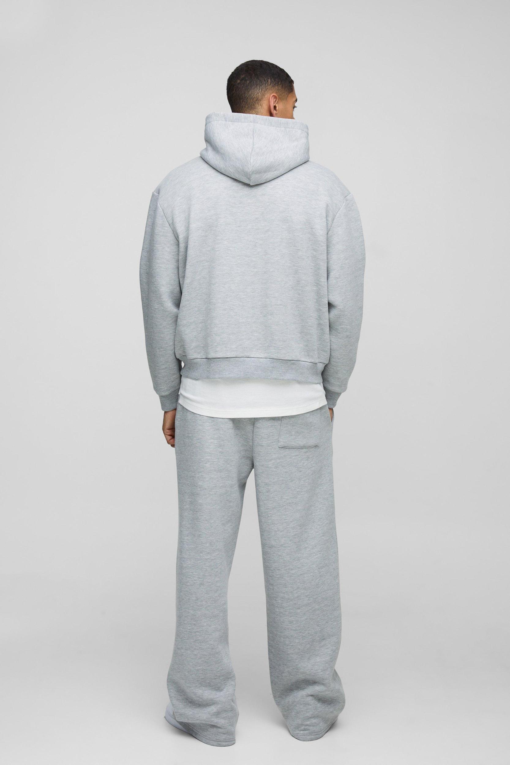 Oversized Boxy Worldwide Embossed Hoodie | boohooMAN USA Product Image