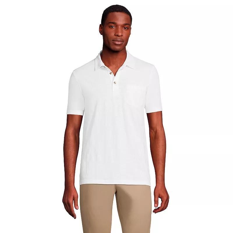 Mens Lands End Slub Pocket Polo Product Image