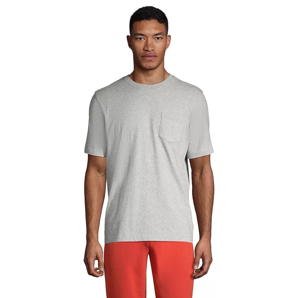 Big & Tall Lands' End Short Sleeve Super-T Pocket Tee, Men's,  Product Image