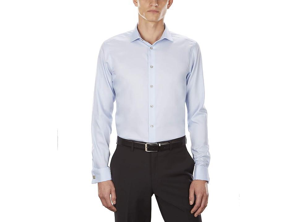 Calvin Klein Calvin Klein Men's Dress Shirt Slim Fit Non Iron Solid French Cuff Men's Long Sleeve Button Up Product Image