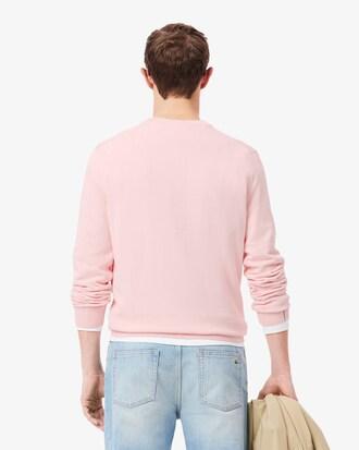 Monochrome Crew Neck Cotton Sweater Product Image