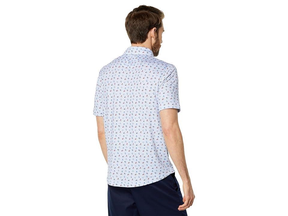 Johnston  Murphy XC4 Skull Print Performance Short Sleeve Woven Shirt Product Image