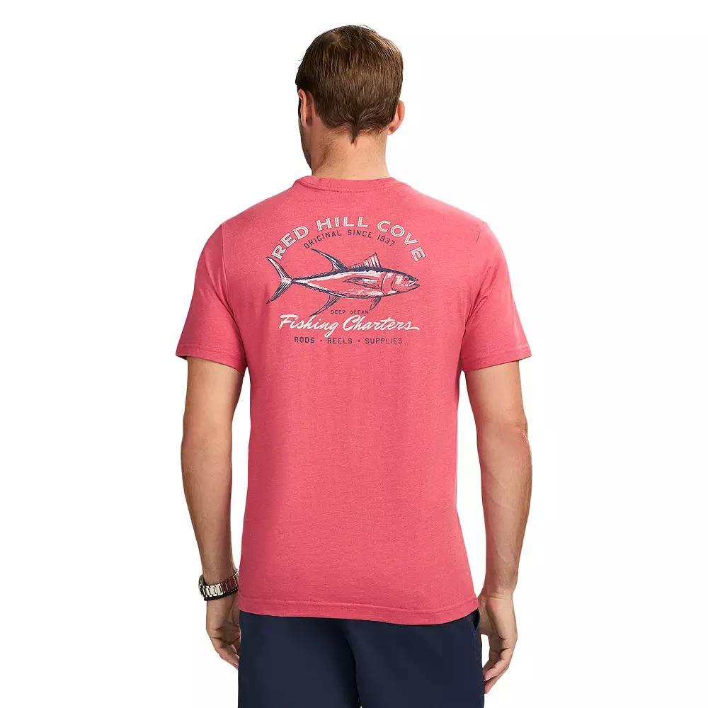 Men's IZOD Saltwater Soft Wash Short Sleeve Graphic Tee, Size: Large, Red Hill Cove Product Image