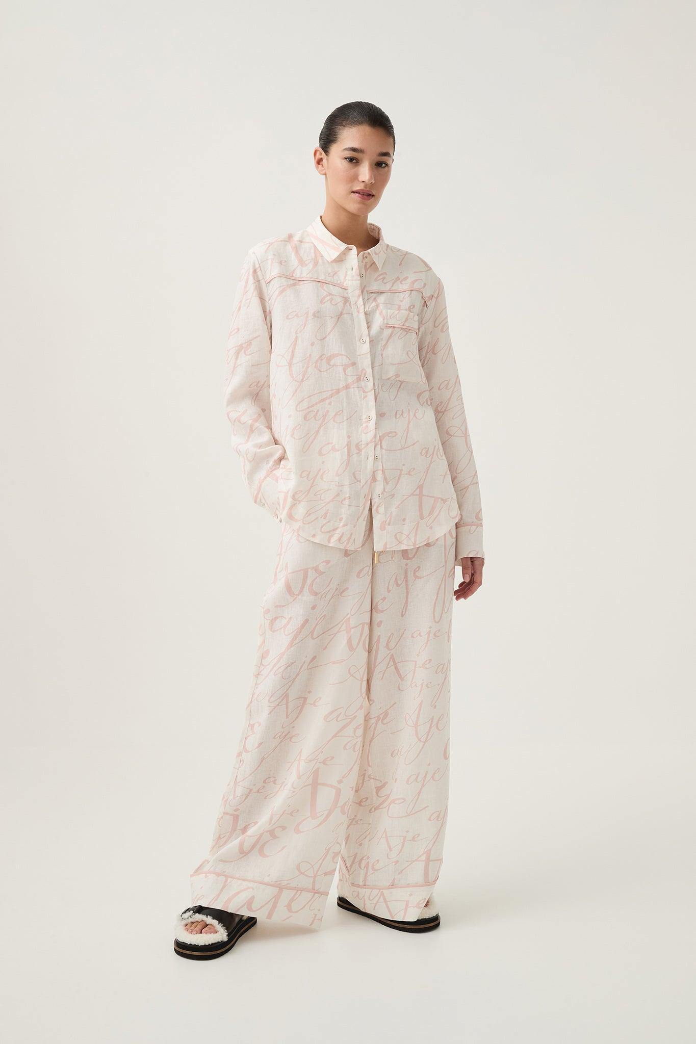 Enra Linen Pyjama Set Product Image