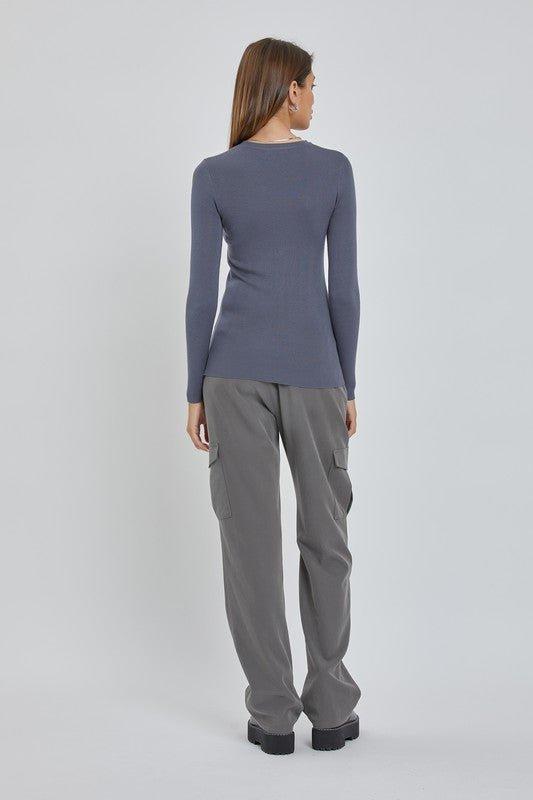 UB BASICS: MAKE YOUR CHOICE RIBBED TOP *FS Product Image