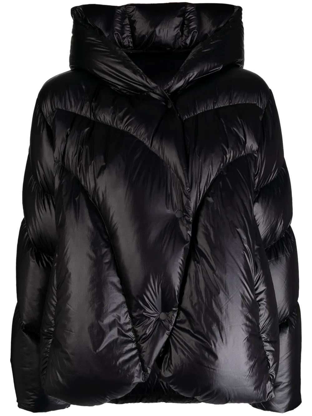 off-centre quilted puffer jacket Product Image