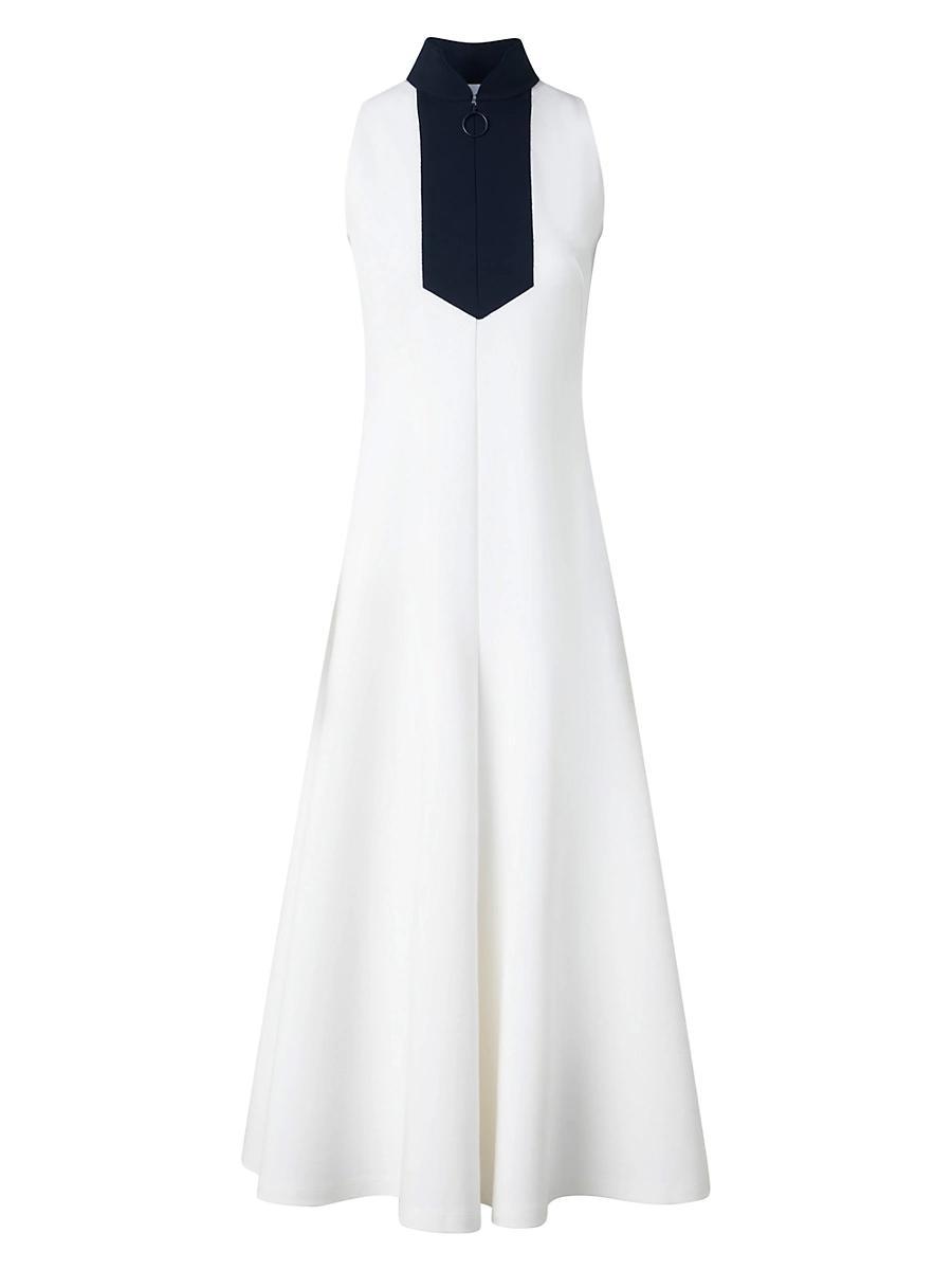 Womens Jersey Mockneck Sleeveless Midi-Dress Product Image