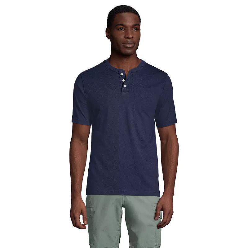 Men's Lands' End Classic-Fit Super-T Henley,  Product Image