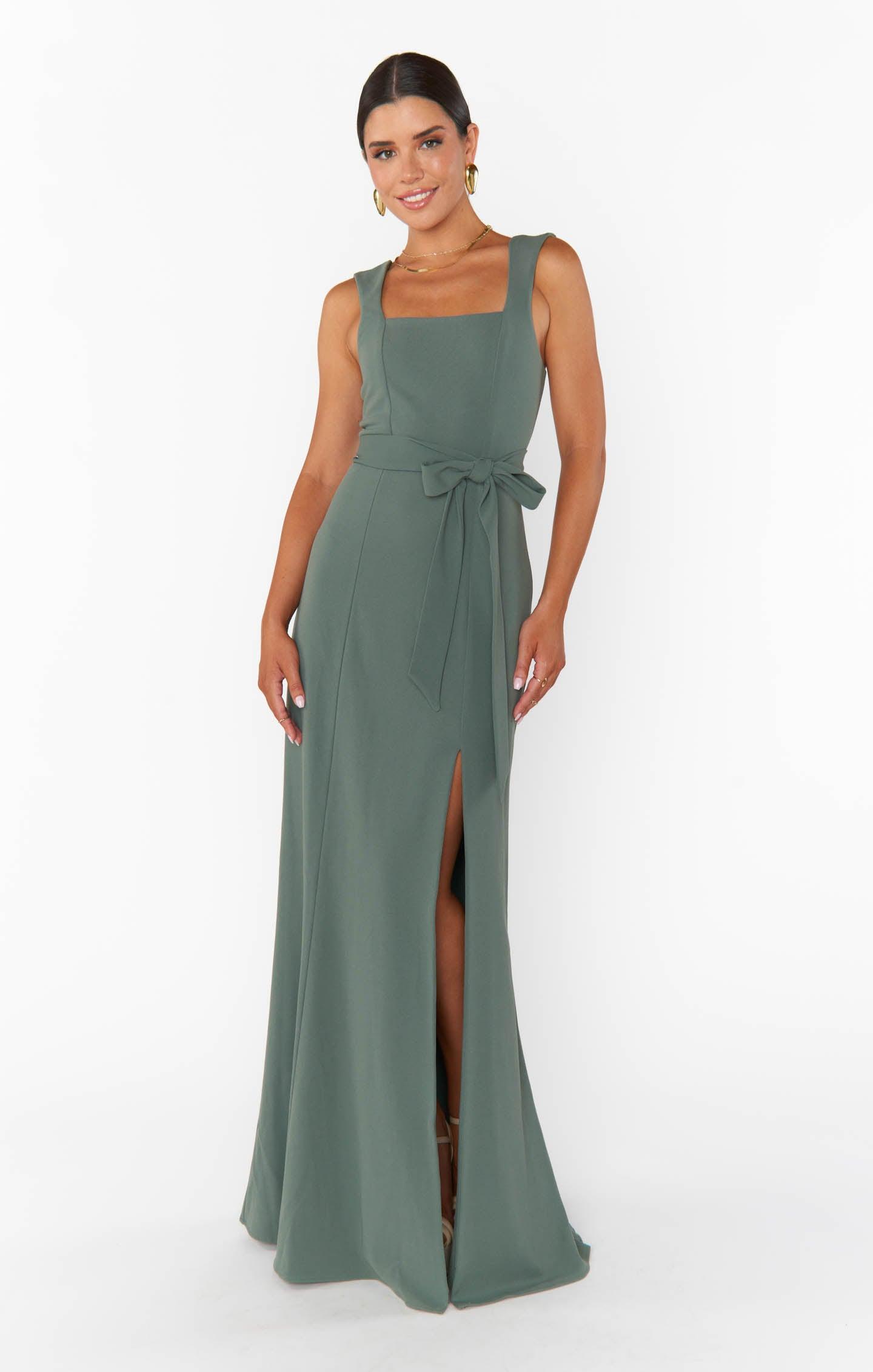Paris Gown ~ Deep Sage Stretch Product Image
