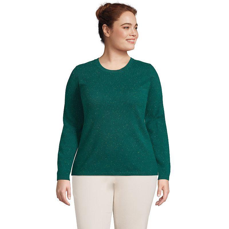 Plus Size Lands End Crewneck Cashmere Sweater, Womens Product Image