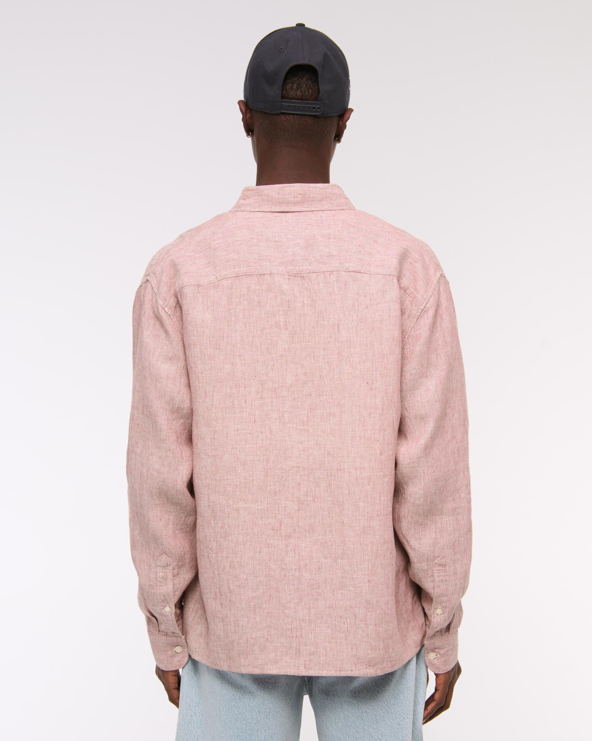 Linen Button-Up Shirt Product Image