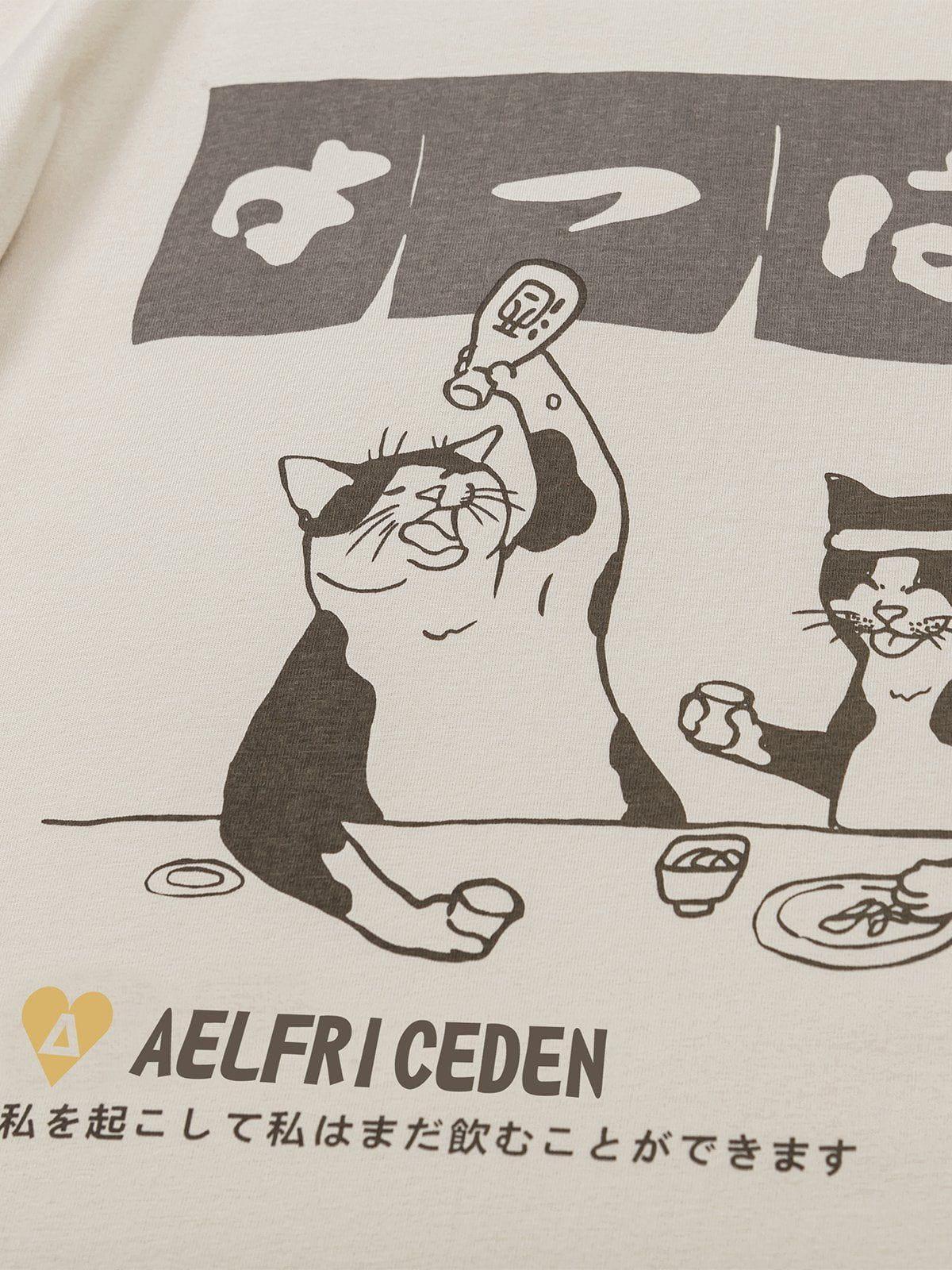 Aelfric Eden The Cat After Work Print Tee Product Image