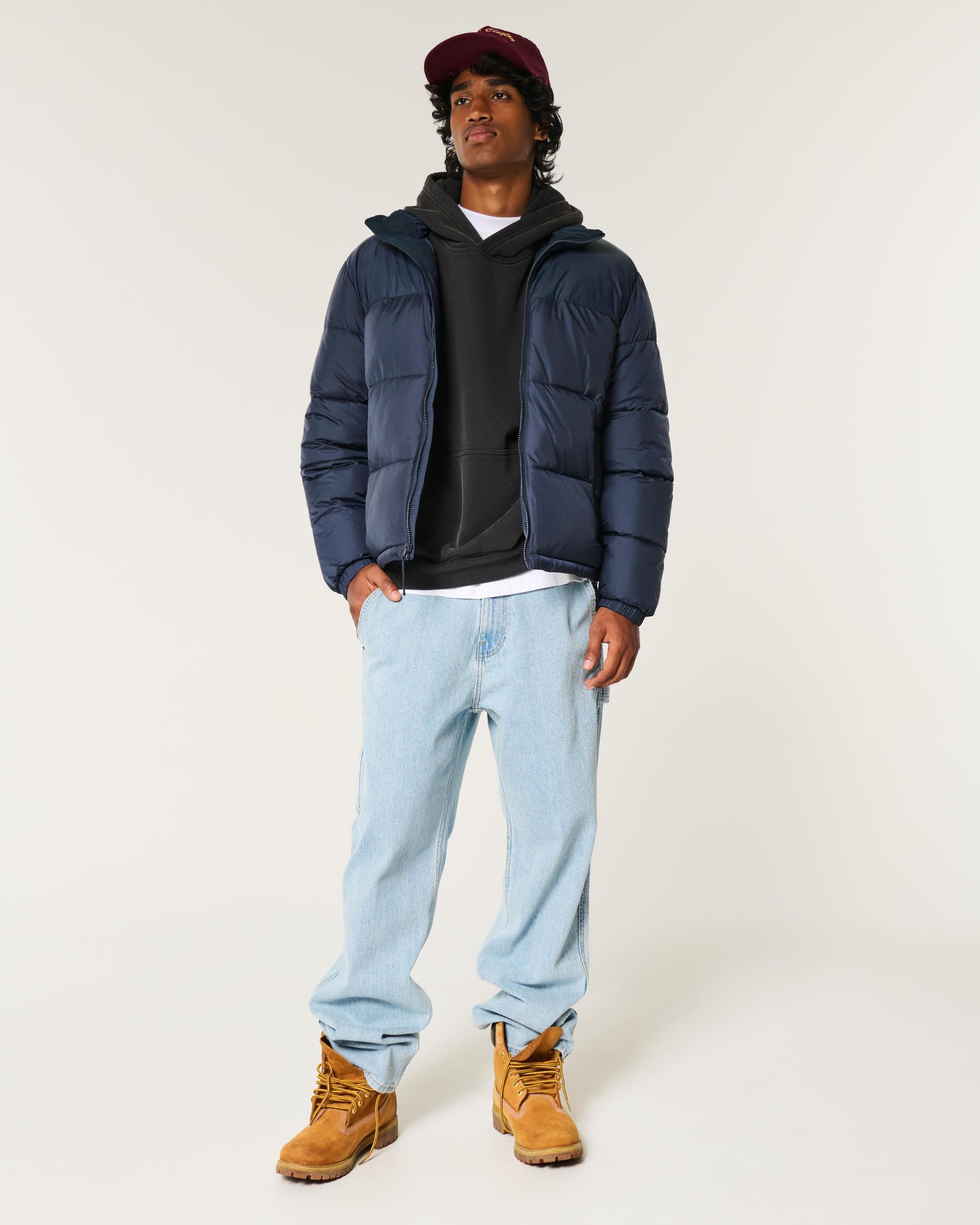 Boxy Mock-Neck Puffer Jacket Product Image