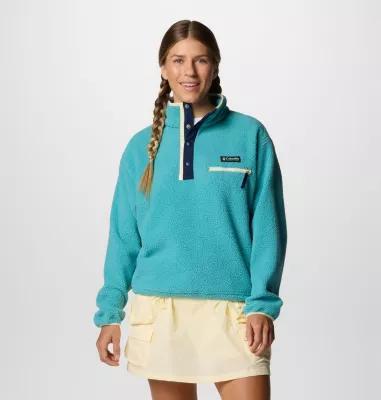 Columbia Womens Helvetia II Cropped Half Snap Fleece Pullover- Product Image