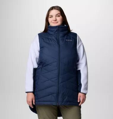 Plus Size Columbia Heavenly II Long Vest, Women's, Size: 1XL, Black Product Image