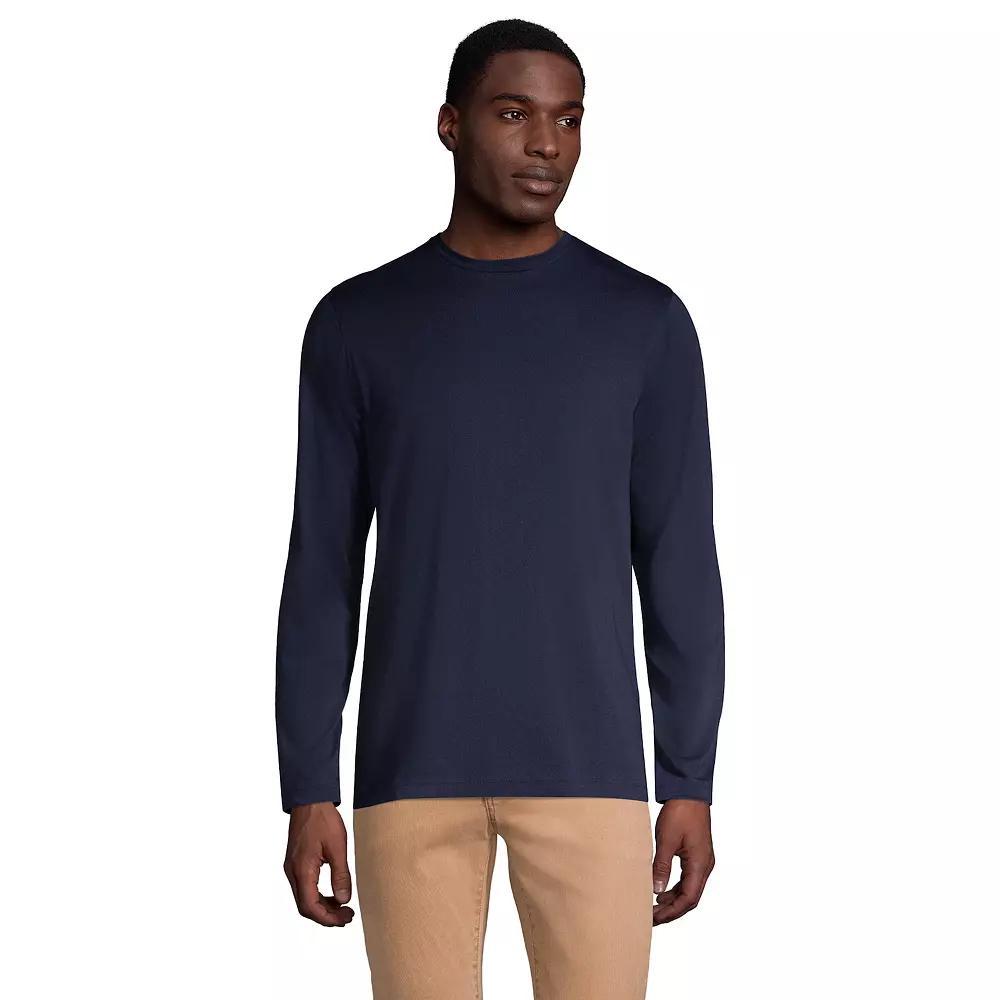 Big & Tall Lands' End Supima Crewneck Tee, Men's,  Product Image