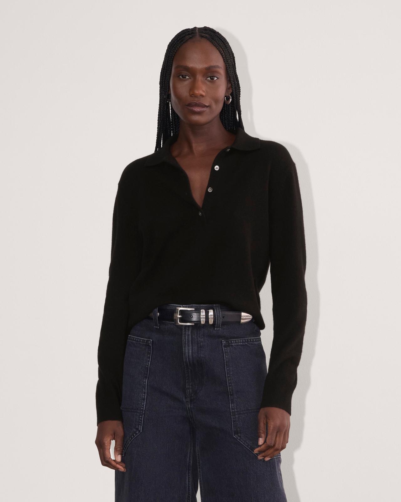 Womens Classic Polo in Cashmere Sweater by Everlane Product Image