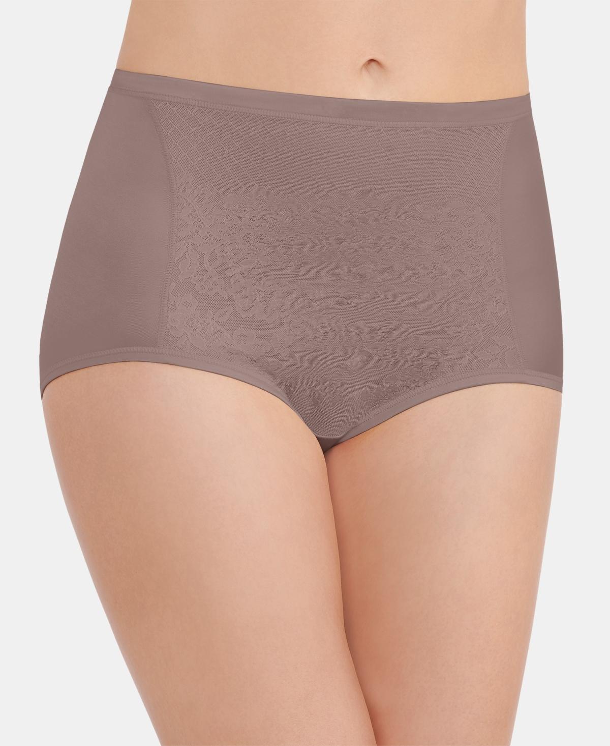 Women's Vanity Fair Lingerie® Smoothing Comfort Lace Brief Panty 13262, Beige Product Image