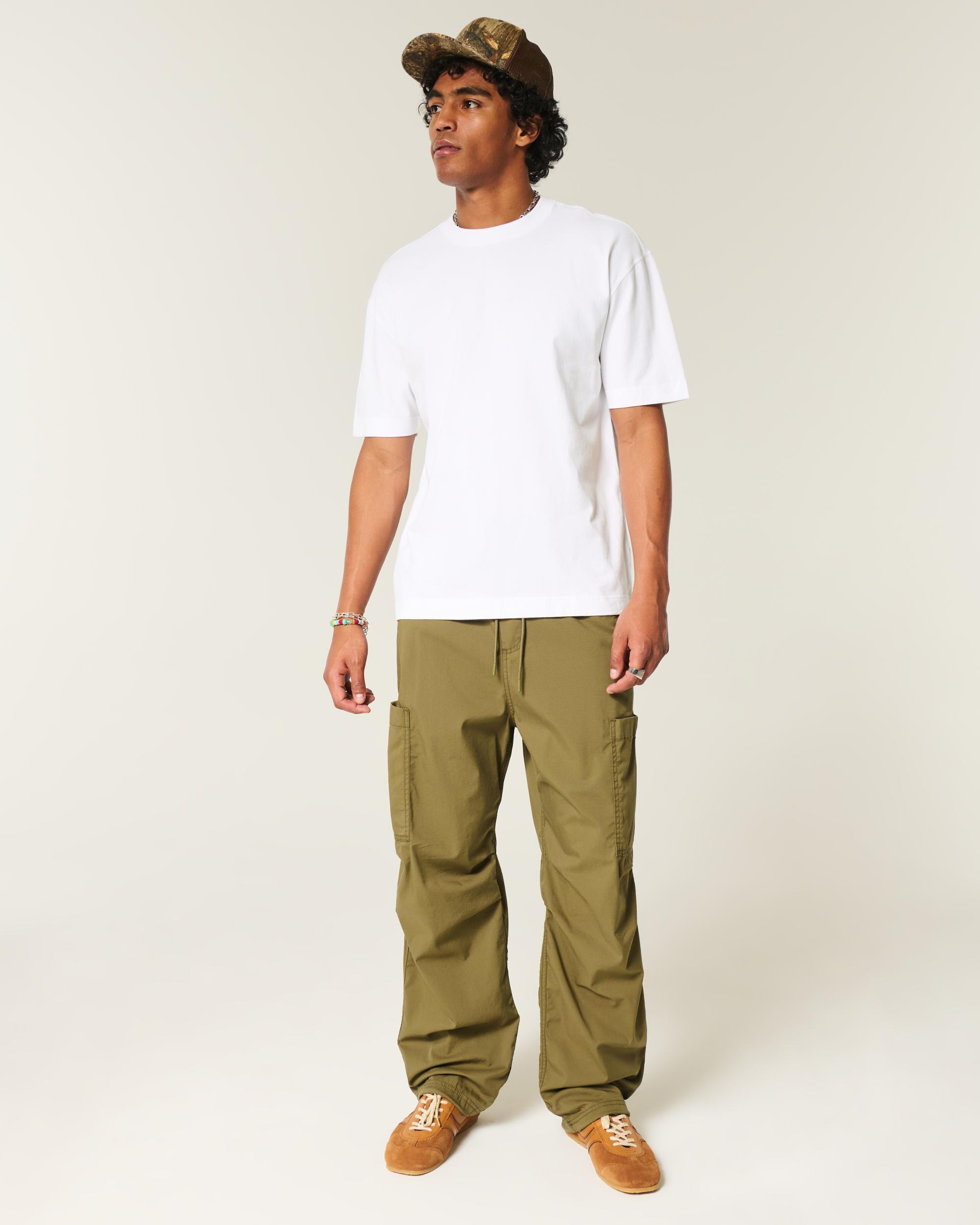 Boxy Heavyweight Camo Crew T-Shirt Product Image