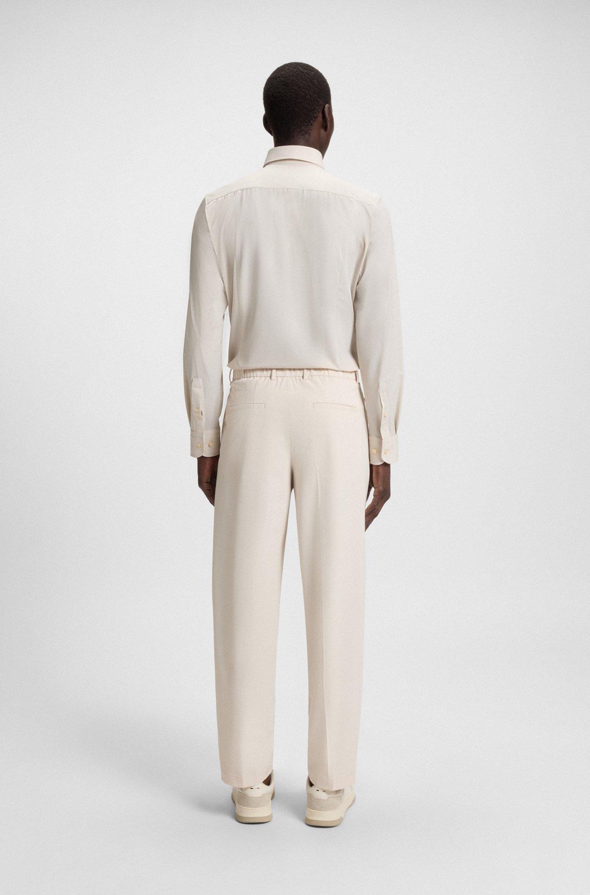 Printed slim-fit shirt in performance-stretch fabric Product Image