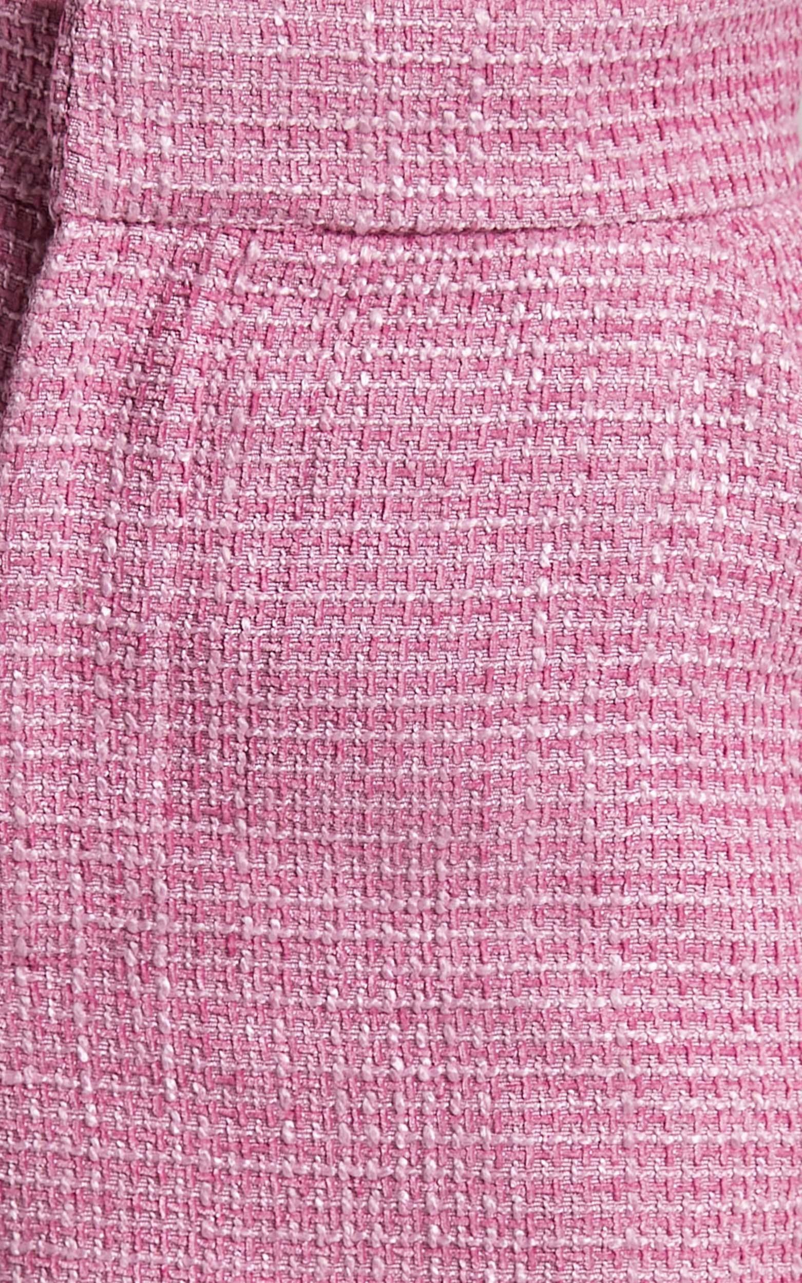 Adelaide Two Piece Set - Crop Top and Wide Leg Pants Set in Pink Product Image