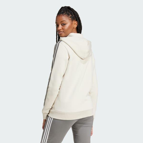 Essentials 3-Stripes Full-Zip Fleece Hoodie Product Image